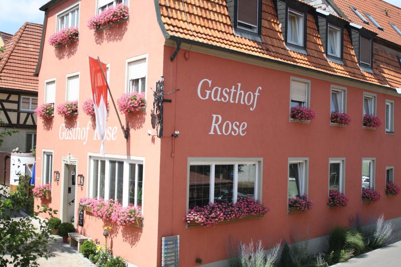 Dorfgasthof "Zur Rose" Hotel Obereisenheim Exterior photo